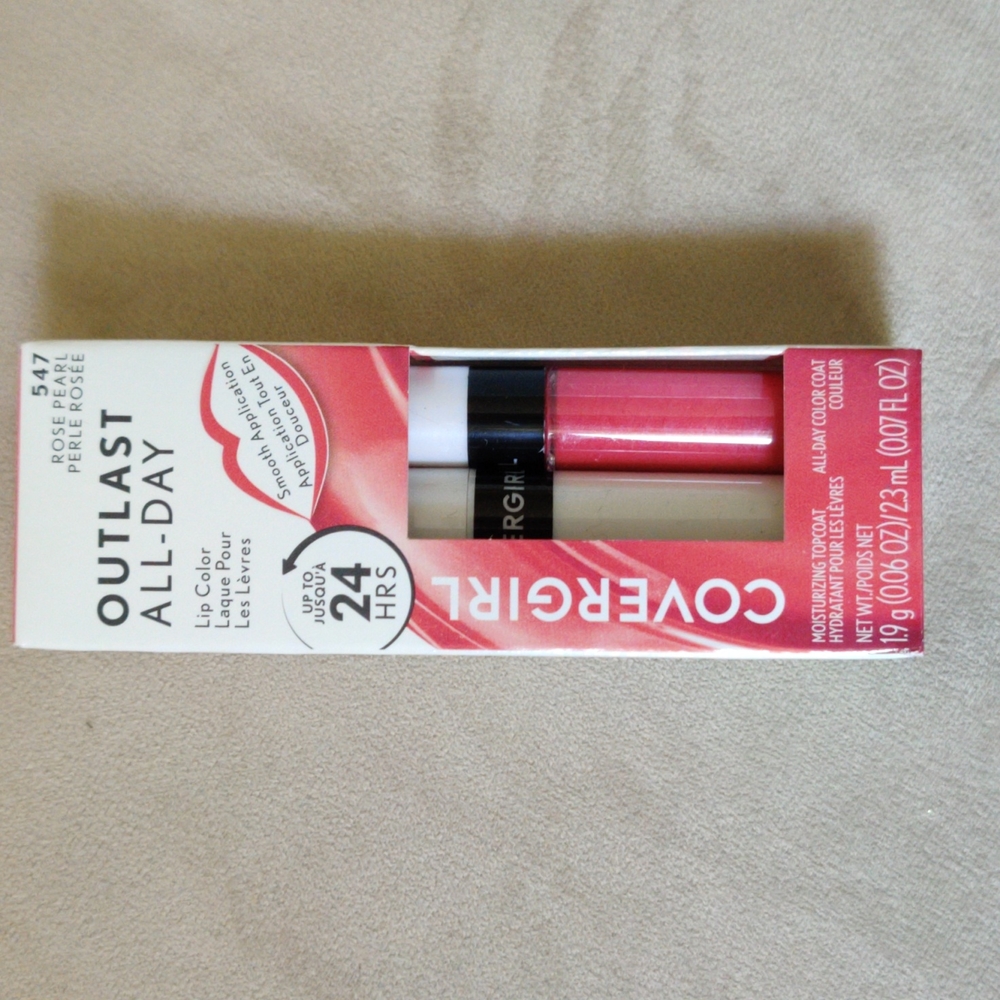 Cover Girl Outlast All -Day Lip Color Rose Pearl, Brand New